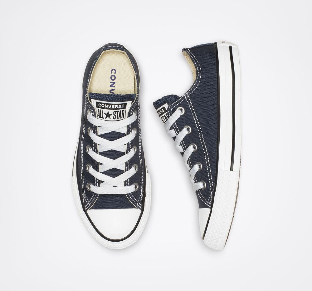 Navy Boys' Converse Chuck Taylor All Star Classic Little Kids Low Tops  India |  QRWF-53729