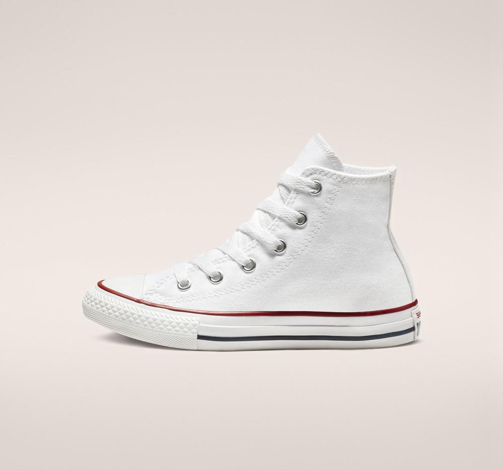 Optical White Boys' Converse Chuck Taylor All Star Classic Little Kids High Tops  India |  QCVR-43785