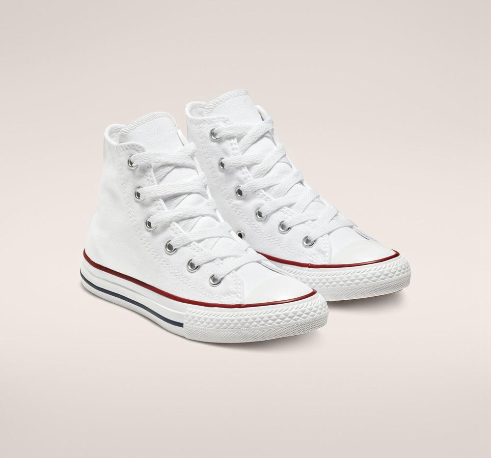 Optical White Boys' Converse Chuck Taylor All Star Classic Little Kids High Tops  India |  QCVR-43785