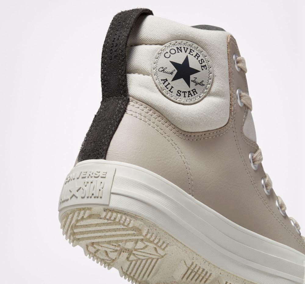 Papyrus / Light Bone / Iron Grey Boys' Converse Chuck Taylor All Star Berkshire Boot Counter Climate Big Kids High Tops  India |  RTOK-32467