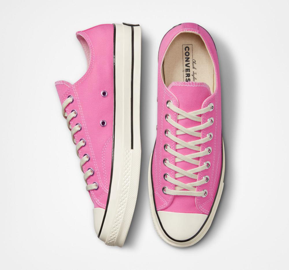 Pink / Egret / Black Men's Converse Chuck 70 Vintage Canvas Unisex Low Tops  India |  EIQB-31569