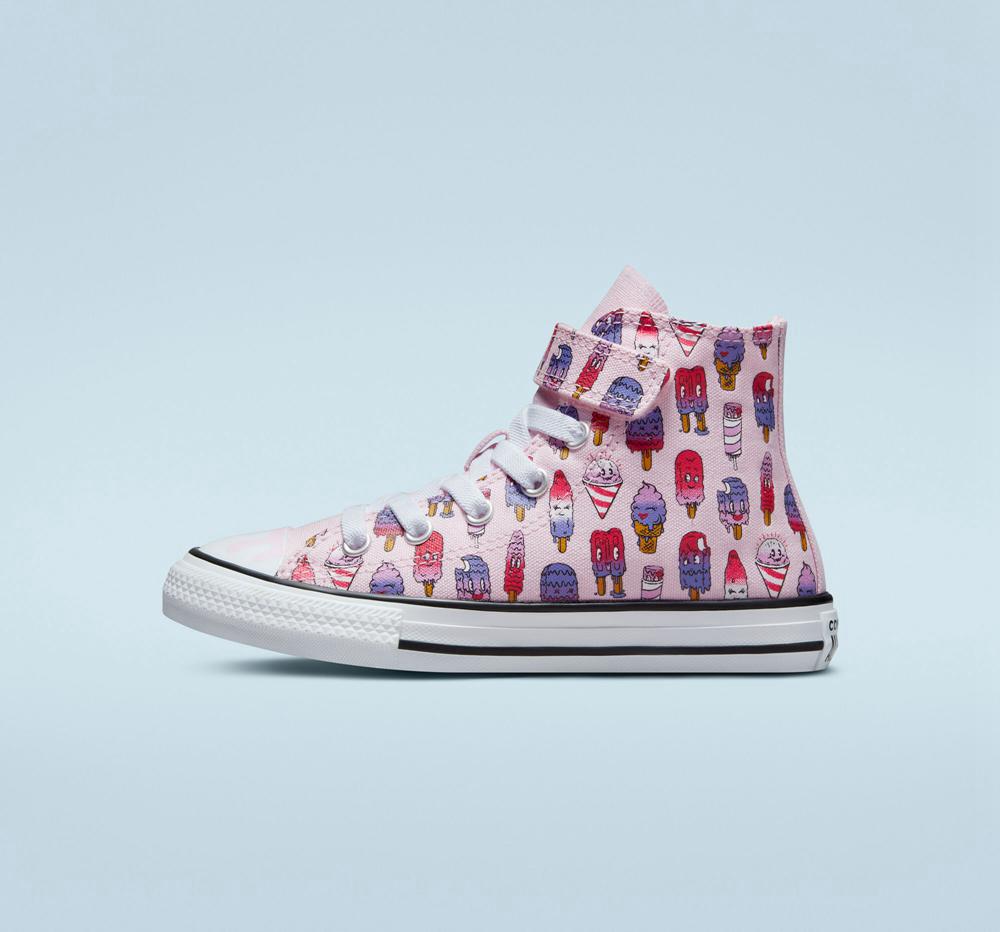 Pink Foam / Prime Pink Boys' Converse Chuck Taylor All Star Easy On Frozen Treats Little Kids High Tops  India |  IGZH-36472