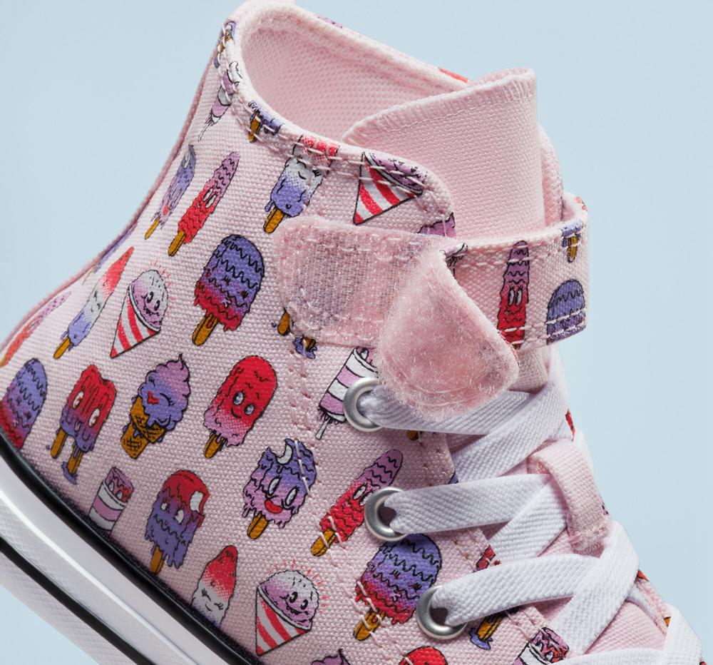 Pink Foam / Prime Pink Boys' Converse Chuck Taylor All Star Easy On Frozen Treats Little Kids High Tops  India |  IGZH-36472