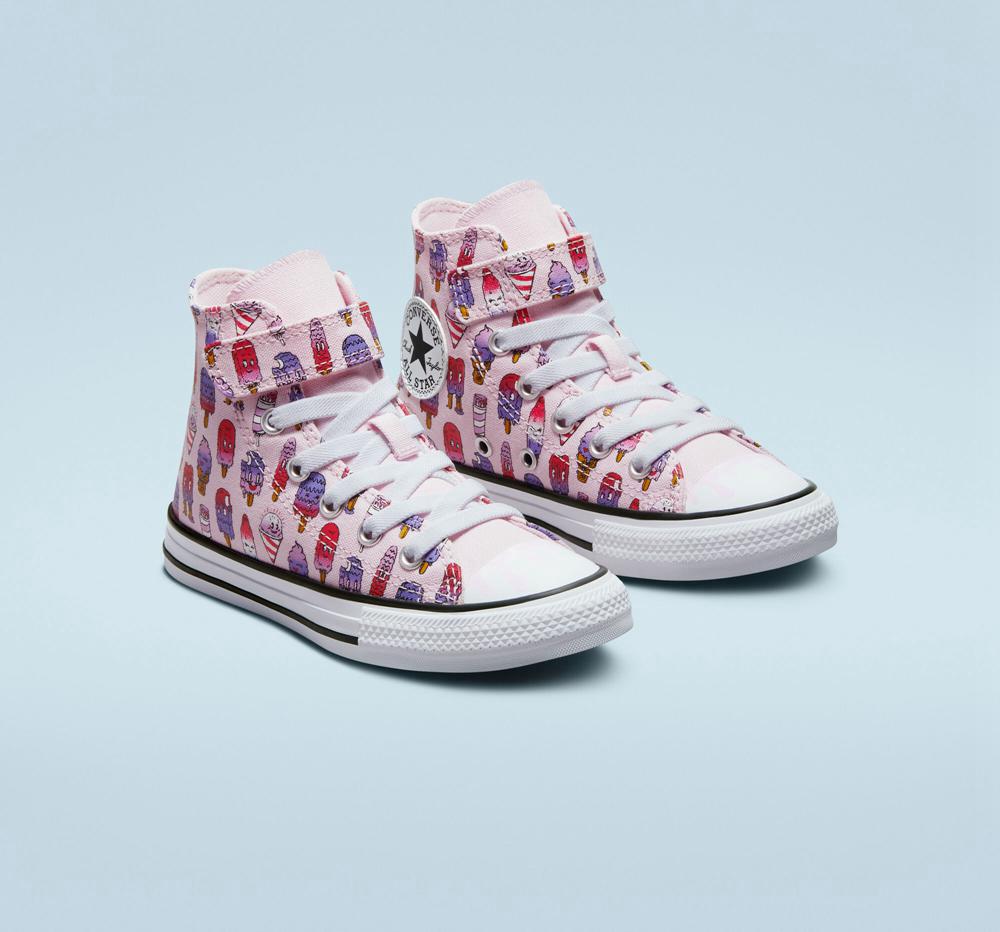 Pink Foam / Prime Pink Boys' Converse Chuck Taylor All Star Easy On Frozen Treats Little Kids High Tops  India |  IGZH-36472