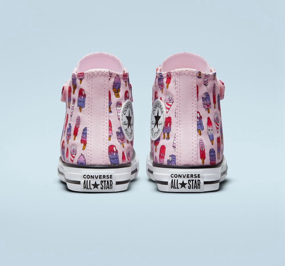 Pink Foam / Prime Pink Boys' Converse Chuck Taylor All Star Easy On Frozen Treats Little Kids High Tops  India |  IGZH-36472