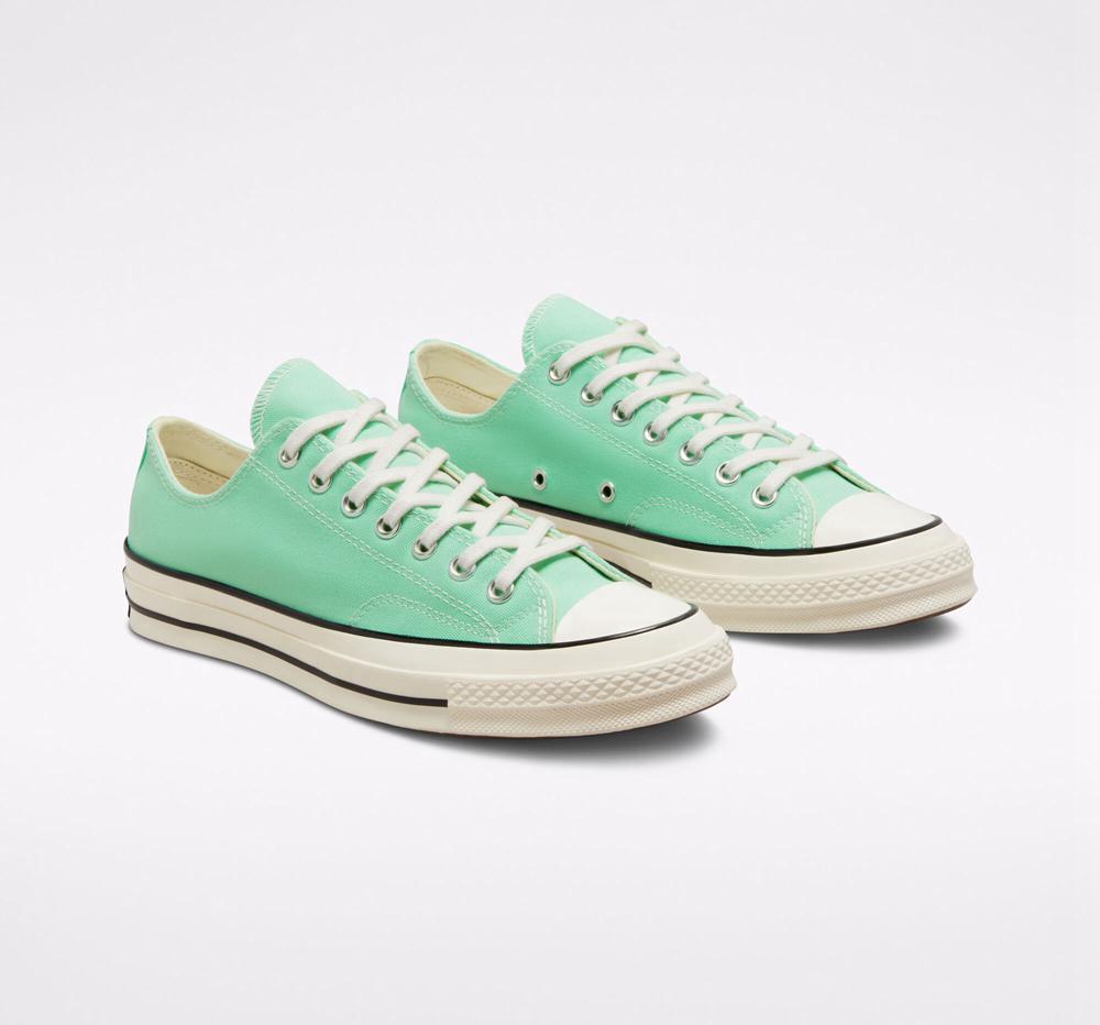 Prism Green / Egret / Black Women's Converse Chuck 70 Canvas Unisex Low Tops  India |  RZHY-64907