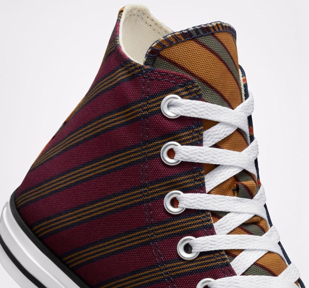 Purple Obsidian / Deep Bordeaux Women's Converse Chuck Taylor All Star Twisted Classics Unisex High Tops  India |  YZBM-97620