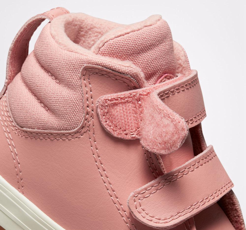 Rust Pink / Rust Pink / Pale Putty Boys' Converse Chuck Taylor All Star Berkshire Boot Easy On Leather Toddler High Tops  India |  AYXH-95871