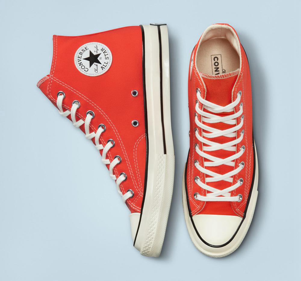 Torch Red Men's Converse Chuck 70 Canvas Seasonal Color Unisex High Tops  India |  GMYF-79538