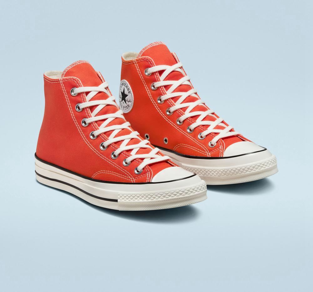 Torch Red Men's Converse Chuck 70 Canvas Seasonal Color Unisex High Tops  India |  GMYF-79538