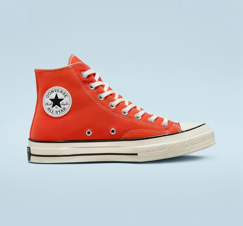 Torch Red Men\'s Converse Chuck 70 Canvas Seasonal Color Unisex High Tops  India |  GMYF-79538