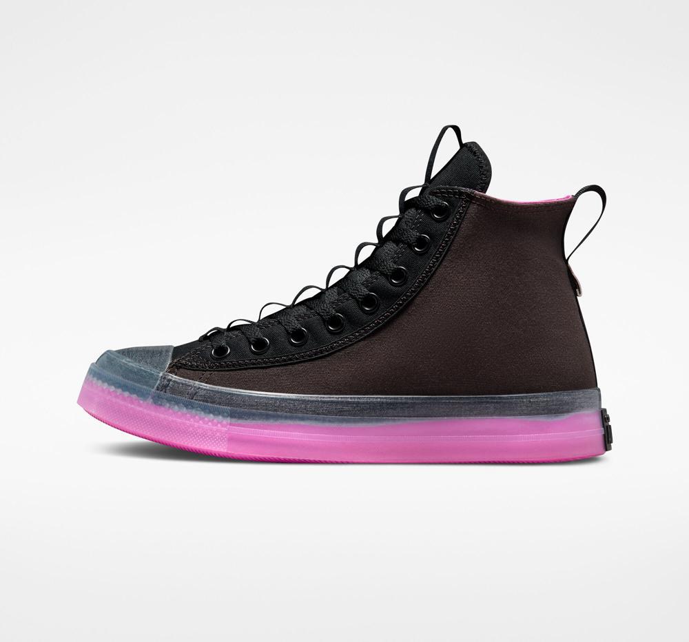 Velvet Brown / Black Women's Converse Chuck Taylor All Star Cx Explore Edge Glow Unisex High Tops  India |  HYJQ-45209