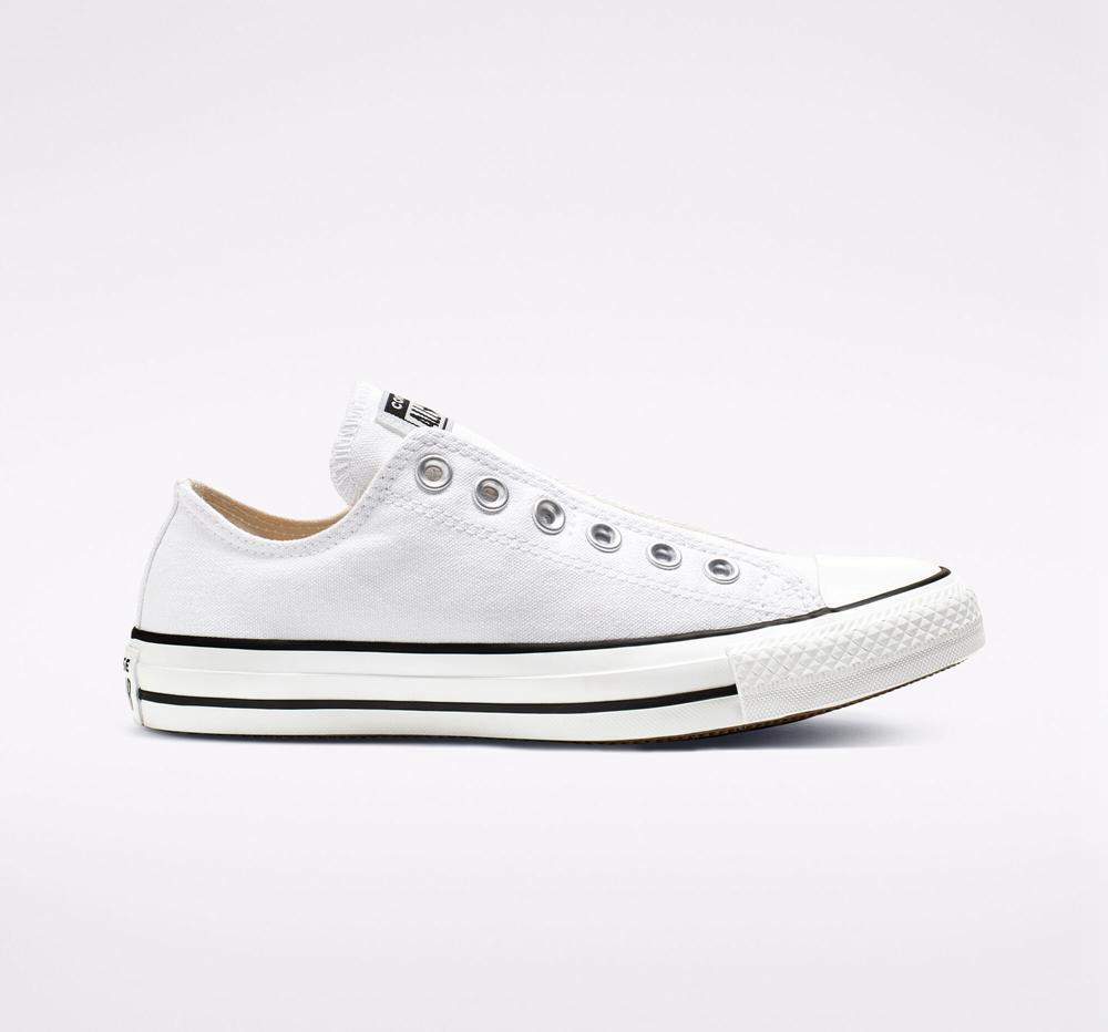 White / Black / White Men's Converse Chuck Taylor All Star Slip Unisex Low Tops  India |  FURE-26471