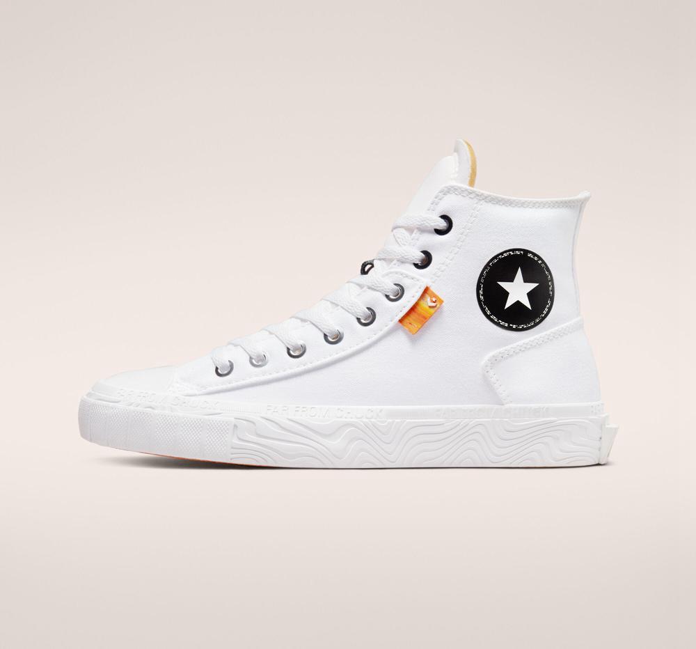 White / Black / White Men's Converse Chuck Taylor Alt Star Canvas Unisex High Tops  India |  LMDP-13850