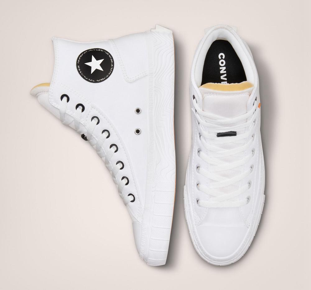 White / Black / White Men's Converse Chuck Taylor Alt Star Canvas Unisex High Tops  India |  LMDP-13850