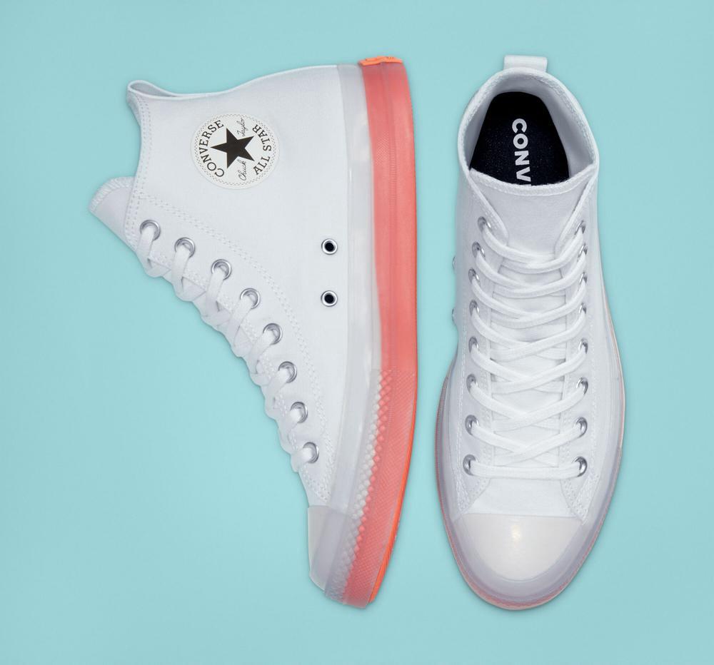 White / Clear / Wild Mango Women's Converse Chuck Taylor All Star Cx Unisex High Tops  India |  TVGQ-16342