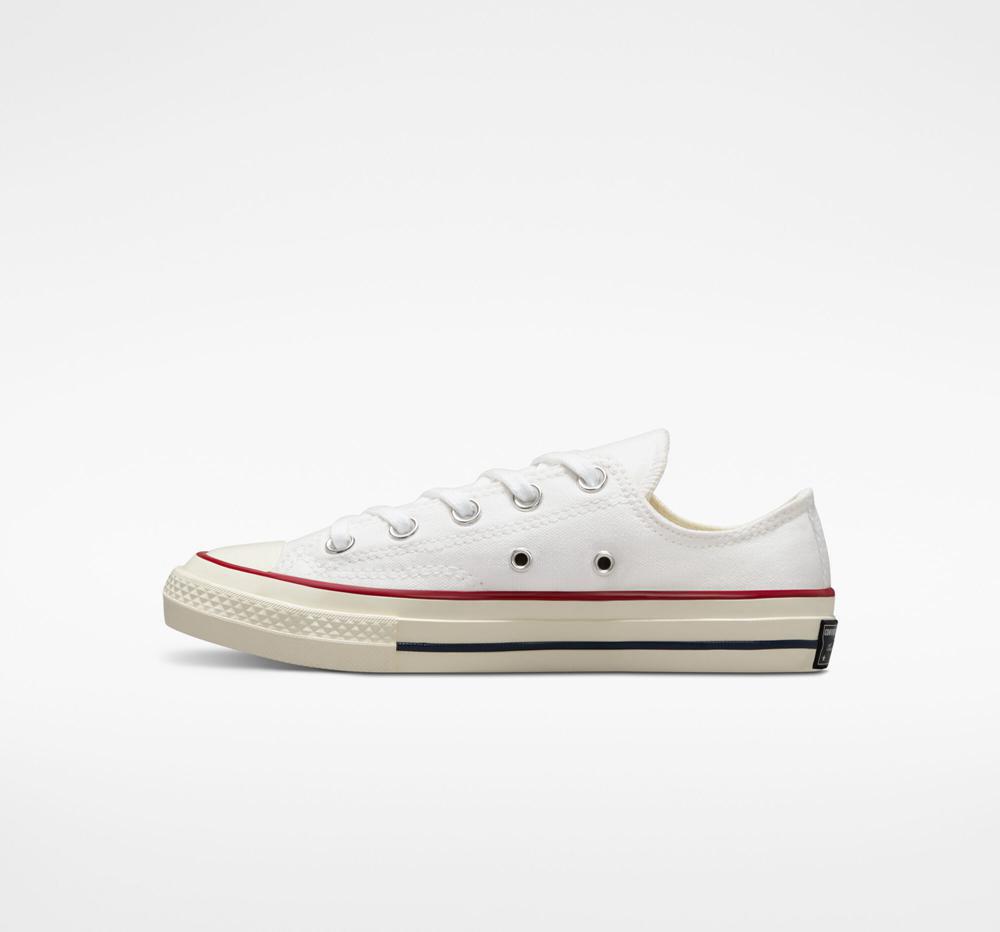 White / Garnet / Egret Boys' Converse Chuck 70 Vintage Canvas Little Kids Low Tops  India |  ZYXP-65847