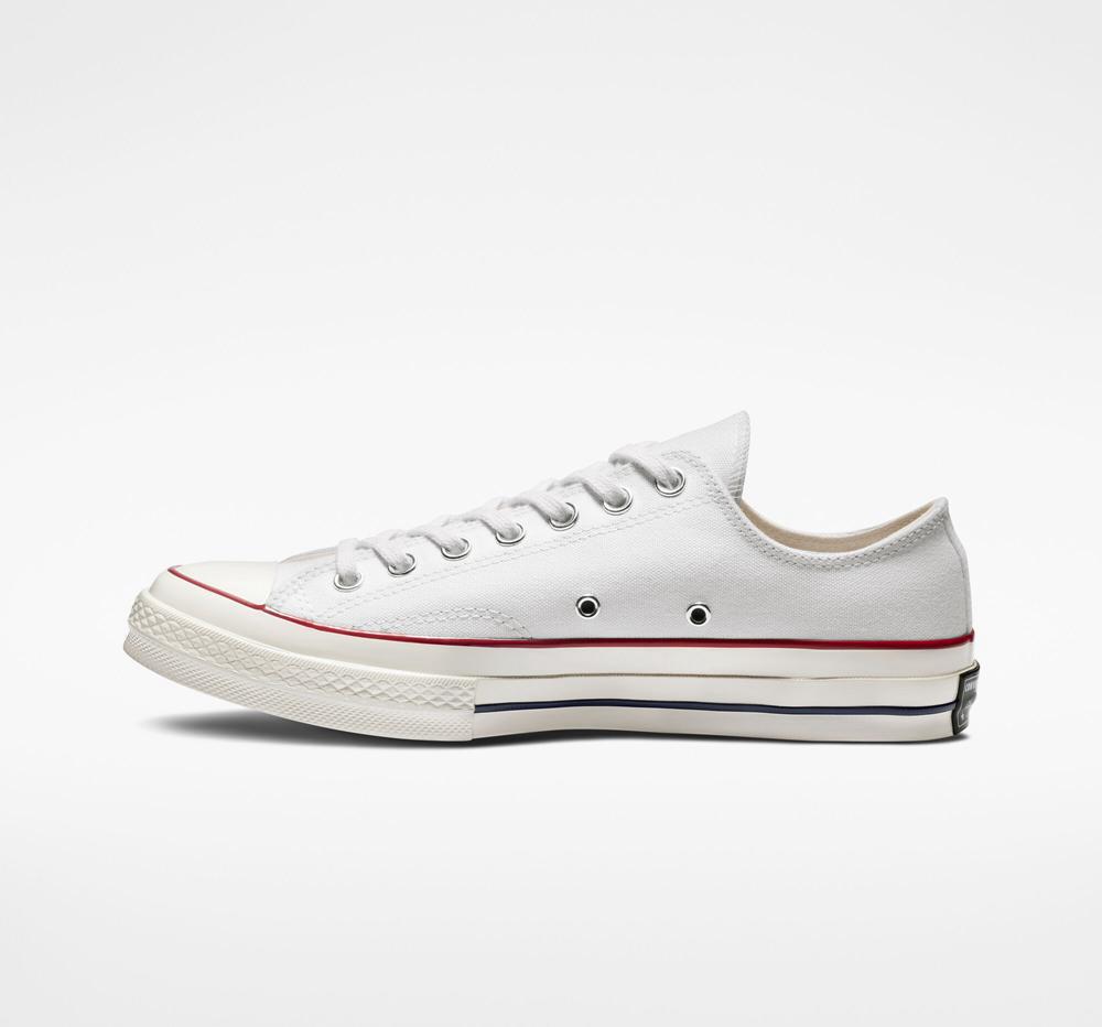 White / Garnet / Egret Women's Converse Chuck 70 Vintage Canvas Unisex Low Tops  India |  WBFE-86179