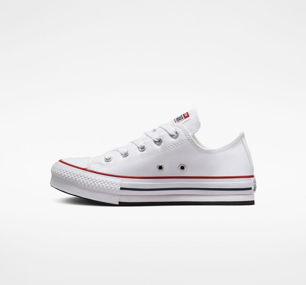 White / Garnet / Navy Girls' Converse Chuck Taylor All Star Lift Platform Big Kids Low Tops  India |  LMSO-63908