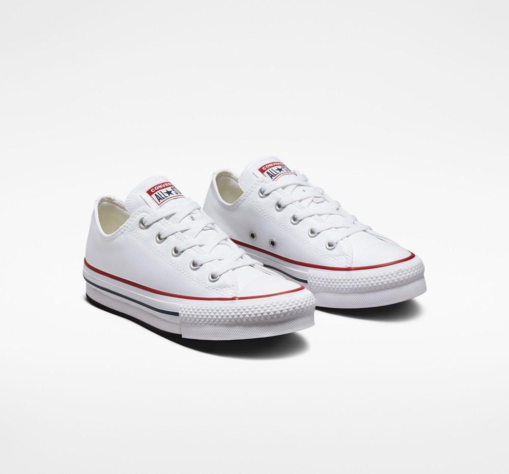 White / Garnet / Navy Girls' Converse Chuck Taylor All Star Lift Platform Big Kids Low Tops  India |  LMSO-63908