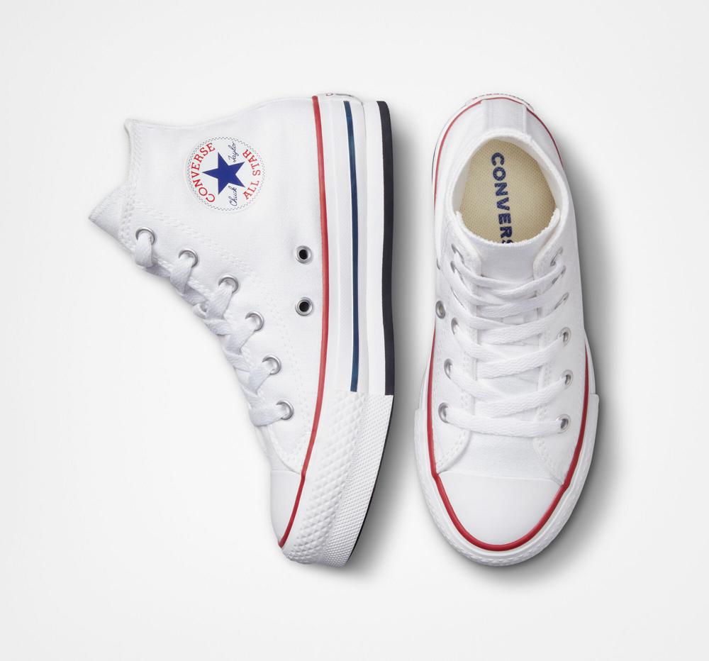 White / Garnet / Navy Girls' Converse Chuck Taylor All Star Lift Platform Little Kids High Tops  India |  RAJC-81302