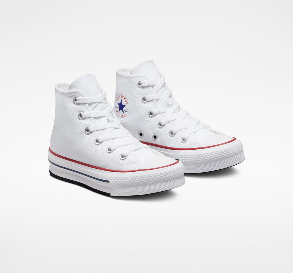 White / Garnet / Navy Girls' Converse Chuck Taylor All Star Lift Platform Little Kids High Tops  India |  RAJC-81302