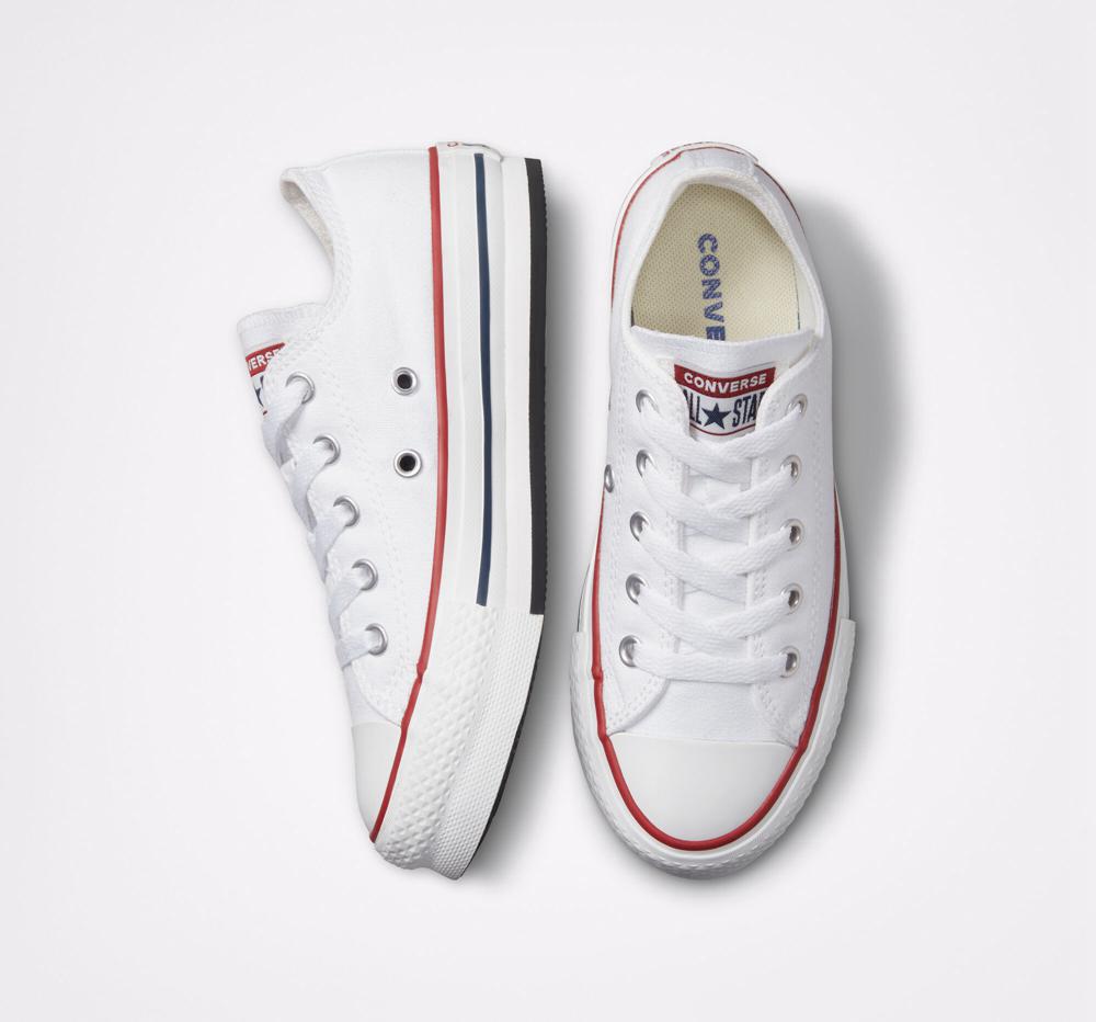 White / Garnet / Navy Girls' Converse Chuck Taylor All Star Lift Platform Little Kids Low Tops  India |  TUFE-51038