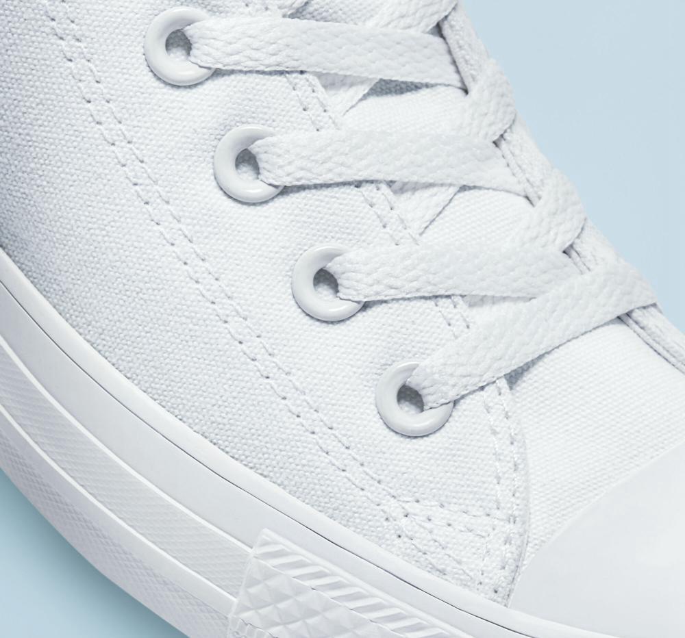 White Monochrome Men's Converse Chuck Taylor All Star Classic Unisex High Tops  India |  HGAB-62704