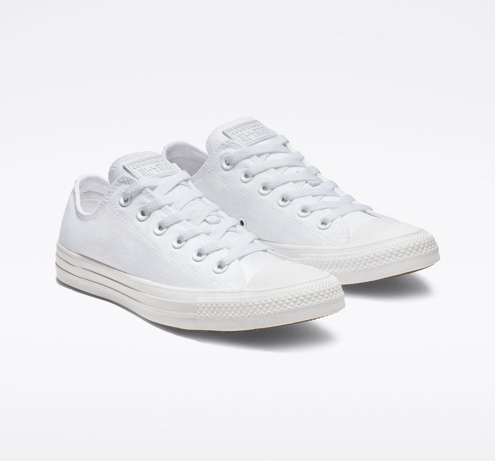 White Monochrome Men's Converse Chuck Taylor All Star Classic Unisex Low Tops  India |  HNYC-06853