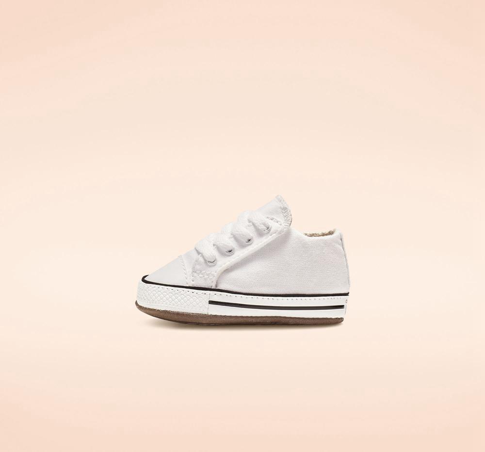 White / Natural Ivory / White Boys' Converse Chuck Taylor All Star Cribster Easy On Baby Mid Boots  India |  GMLB-98643