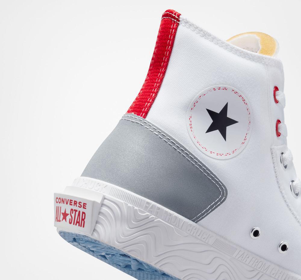 White / Red / Lt Armory Blue Men's Converse Chuck Taylor Alt Star Reflective Shine Unisex High Tops  India |  PMAY-39127