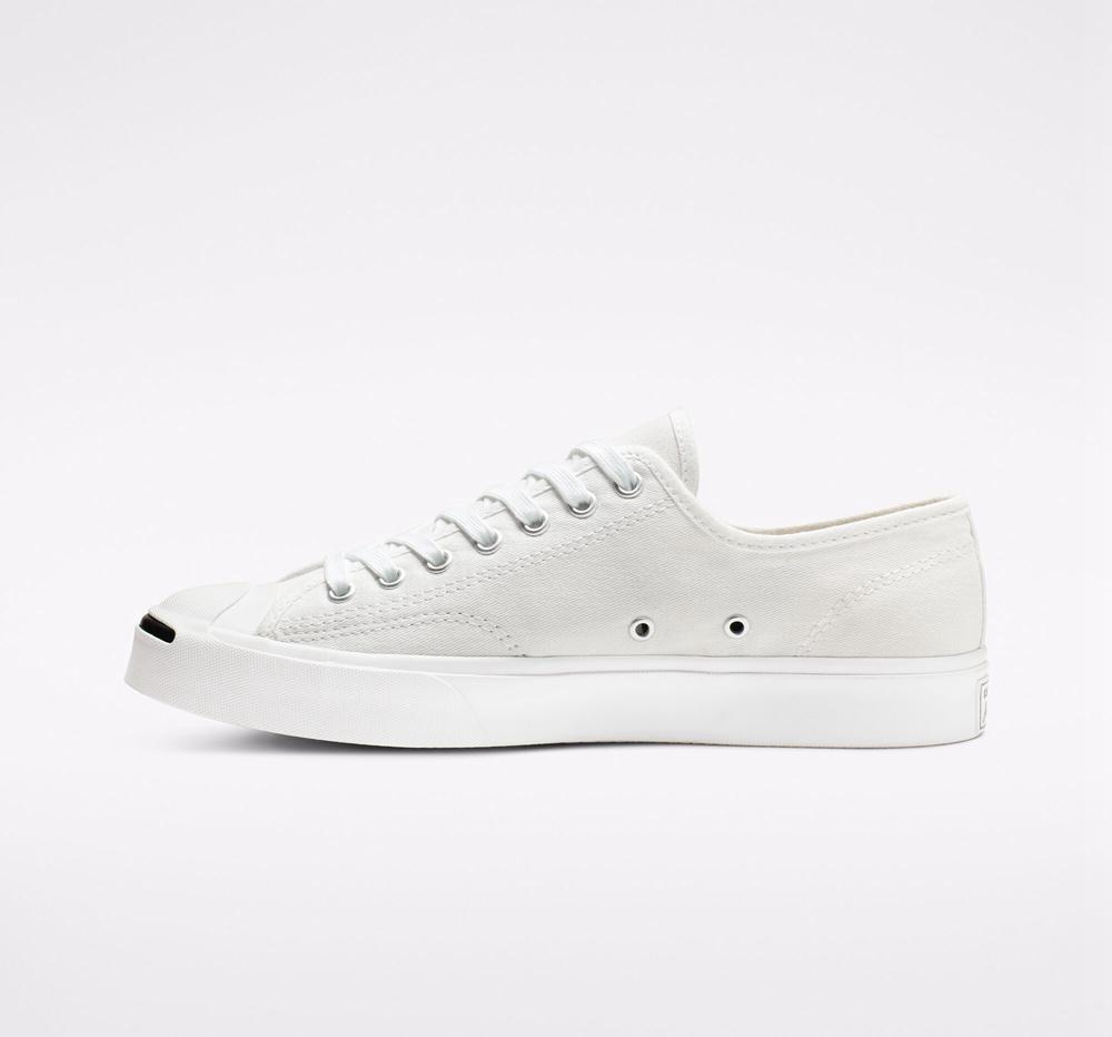 White / White / Black Men's Converse Jack Purcell Canvas Unisex Low Tops  India |  AINH-39648