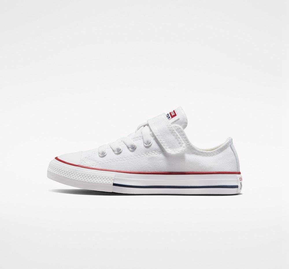 White / White / Natural Girls' Converse Chuck Taylor All Star Easy On Little Kids Low Tops  India |  FZLI-04219