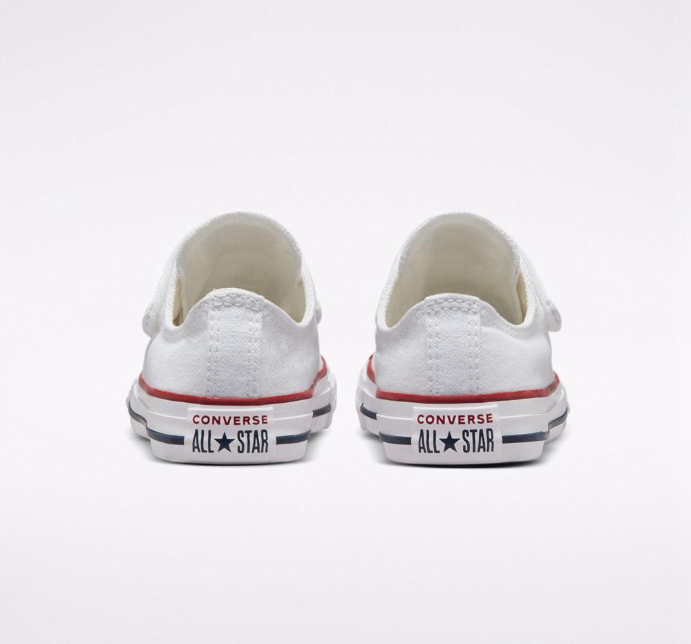 White / White / Natural Girls' Converse Chuck Taylor All Star Easy On Little Kids Low Tops  India |  FZLI-04219