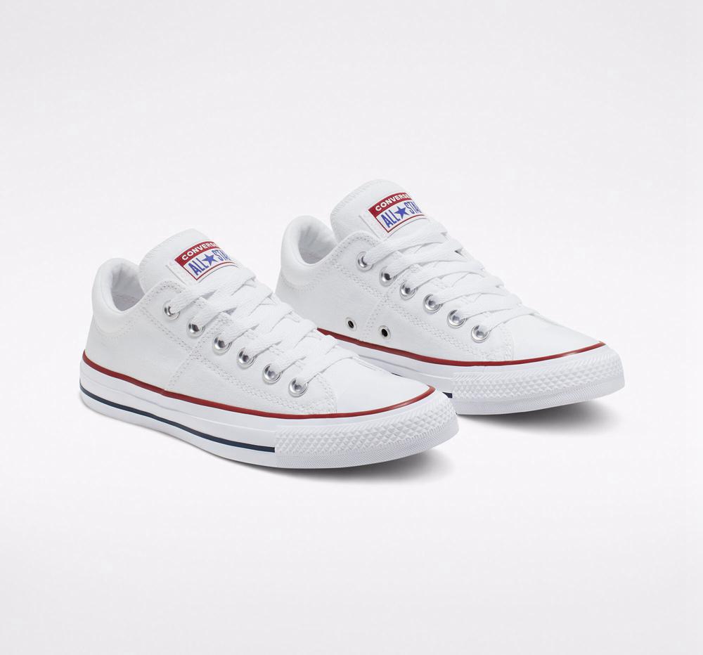 White / White / White Women's Converse Chuck Taylor All Star Madison Low Tops  India |  FVBO-83406