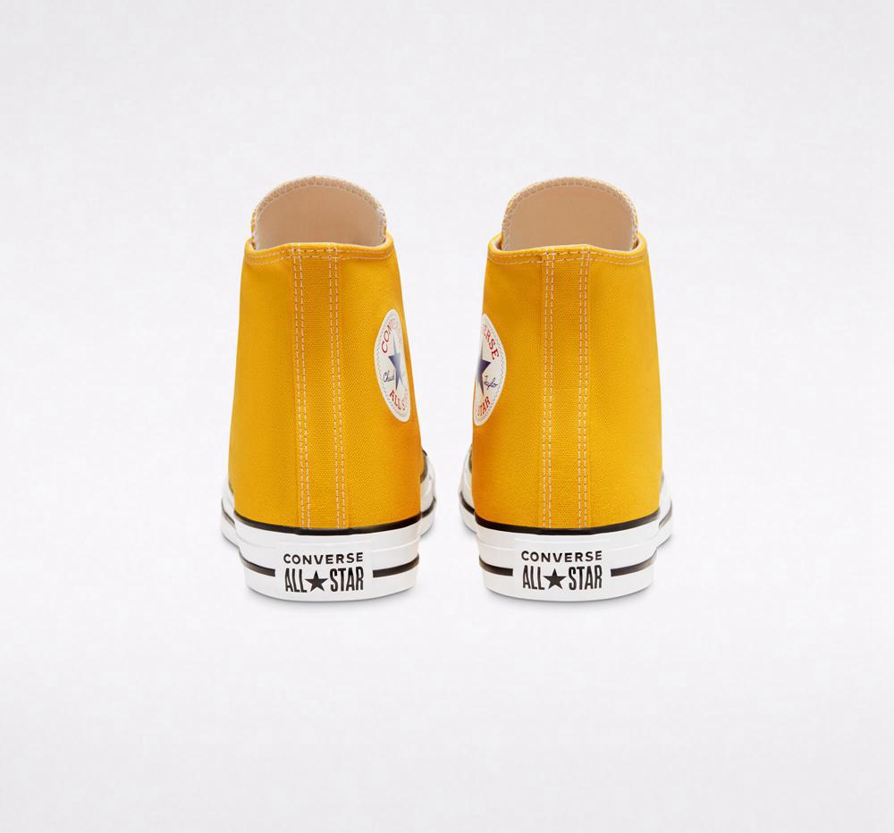 Yellow Lemon Chrome Men's Converse Chuck Taylor All Star Classic Unisex High Tops  India |  IHJK-52198