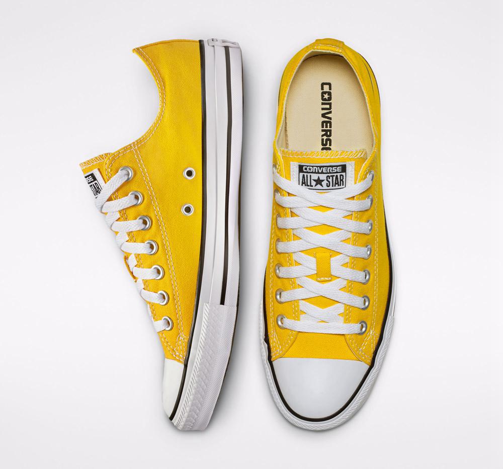 Yellow Lemon Chrome Men's Converse Chuck Taylor All Star Classic Unisex Low Tops  India |  YXTL-36740