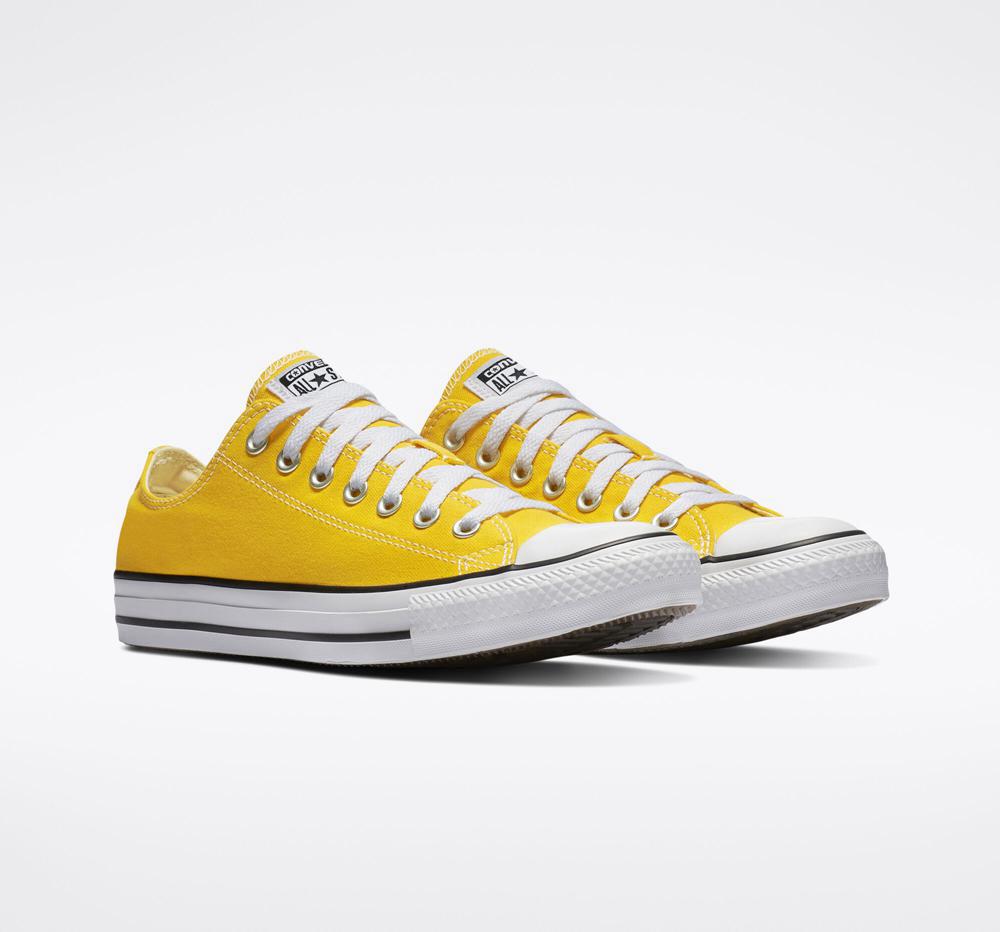 Yellow Lemon Chrome Men's Converse Chuck Taylor All Star Classic Unisex Low Tops  India |  YXTL-36740