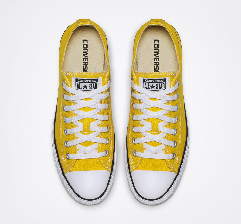 Yellow Lemon Chrome Men's Converse Chuck Taylor All Star Classic Unisex Low Tops  India |  YXTL-36740